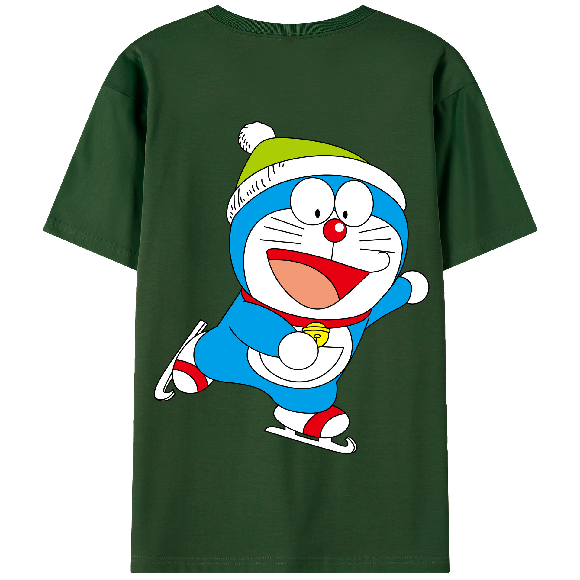（画像用） ドラえもん Doraemon 綿100％半袖Tシャツ（背面プリント）